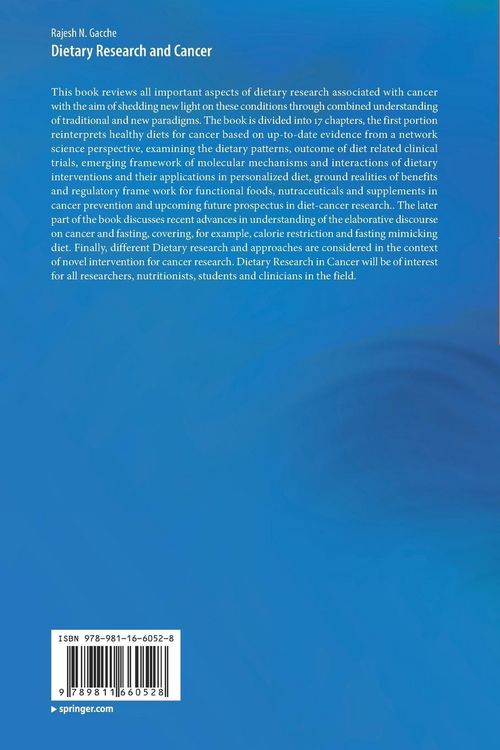 Produktbild: Dietary Research and Cancer
