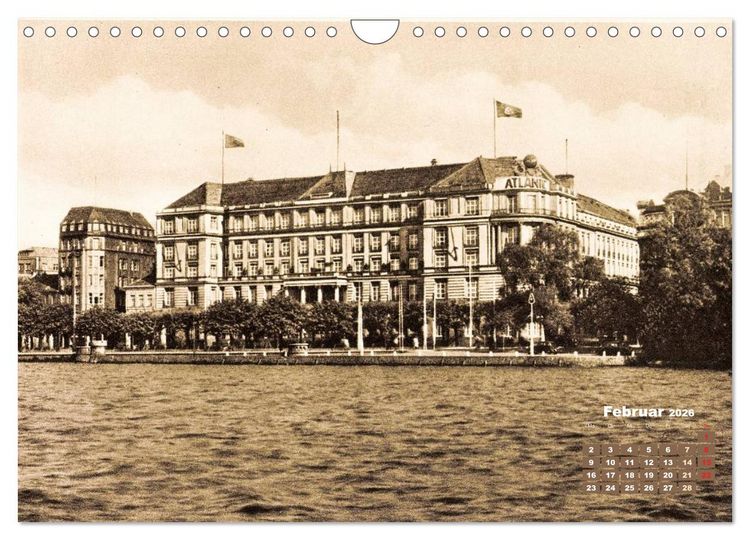 Produktbild: Gr&uuml;&szlig;e aus dem alten Hamburg &ndash; Historische Ansichten der Stadt (Wandkalender 2026 DIN A4 quer), CALVENDO Monatskalender