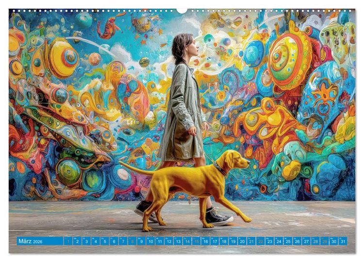 Produktbild: Bunte Stadt - Einzigartige Bewohner (Wandkalender 2026 DIN A2 quer), CALVENDO Monatskalender