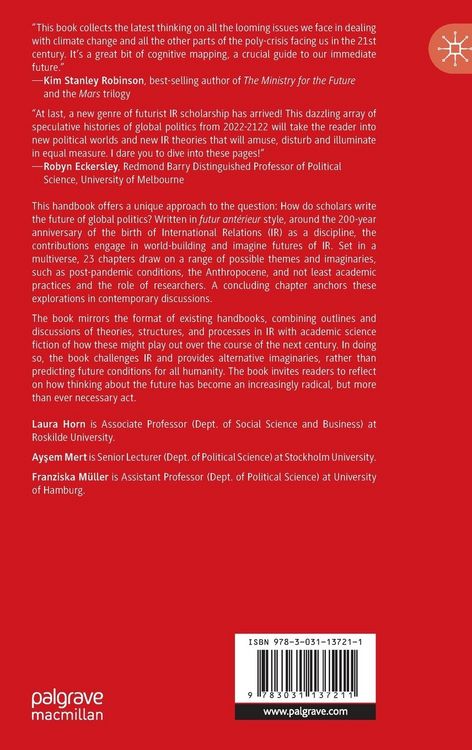 Produktbild: The Palgrave Handbook of Global Politics in the 22nd Century