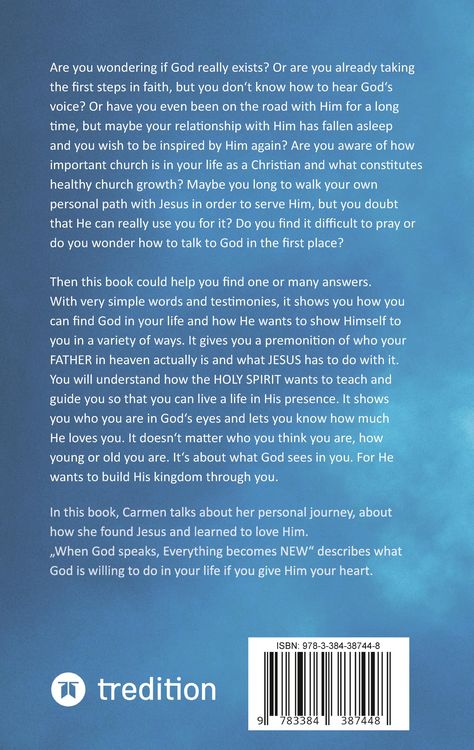 Produktbild: When God speaks, Everything becomes NEW