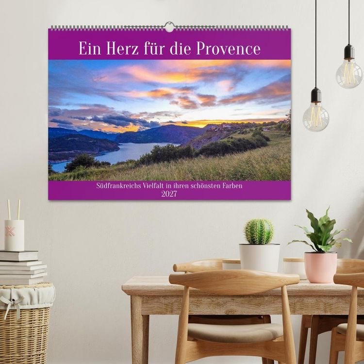 Produktbild: Ein Herz f&uuml;r die Provence (Wandkalender 2027 DIN A2 quer), CALVENDO Monatskalender