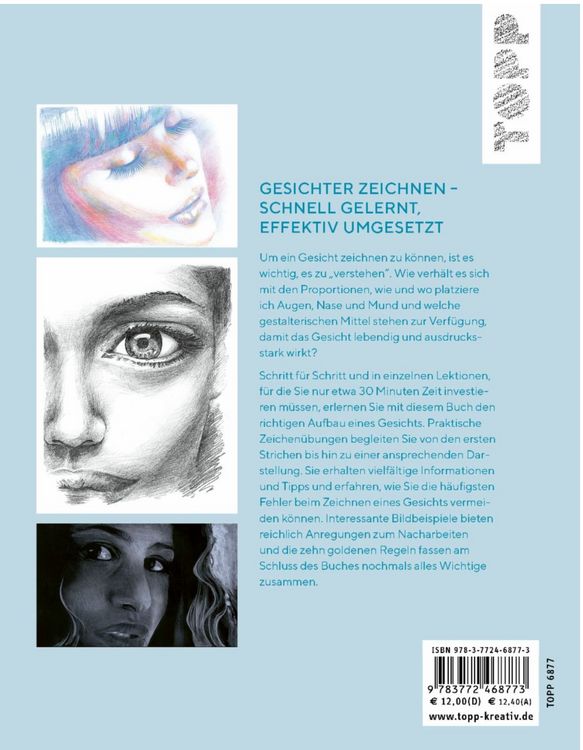 Produktbild: Schnelles Wissen in 30 Minuten - Gesichter Zeichnen