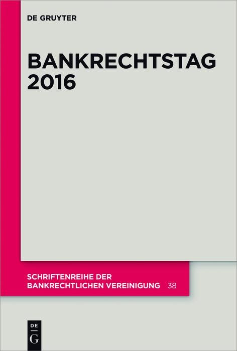 Produktbild: Bankrechtstag 2016