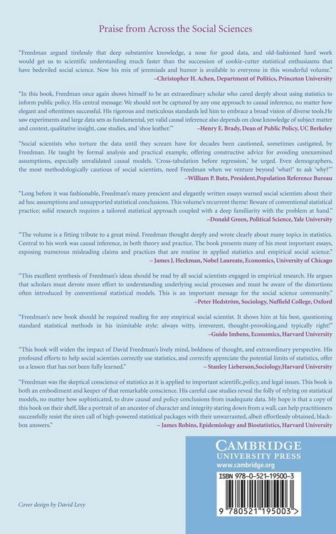Produktbild: Statistical Models and Causal Inference