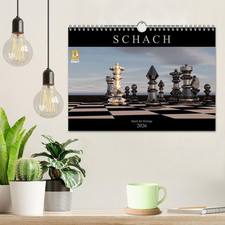 Produktbild: SCHACH - Spiel der K&ouml;nige (Wandkalender 2026 DIN A4 quer), CALVENDO Monatskalender