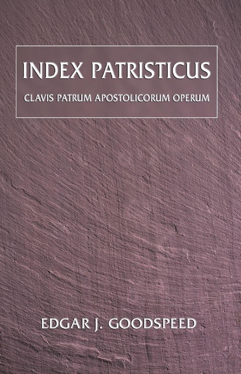 Produktbild: Index Patristicus