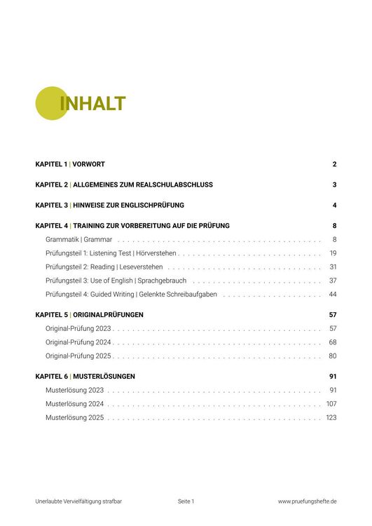 Produktbild: Pr&uuml;fungsheft & Training &ndash; 2026 Englisch Realschulabschluss &ndash; Bayern &ndash; Original-Pr&uuml;fungen und L&ouml;sungen