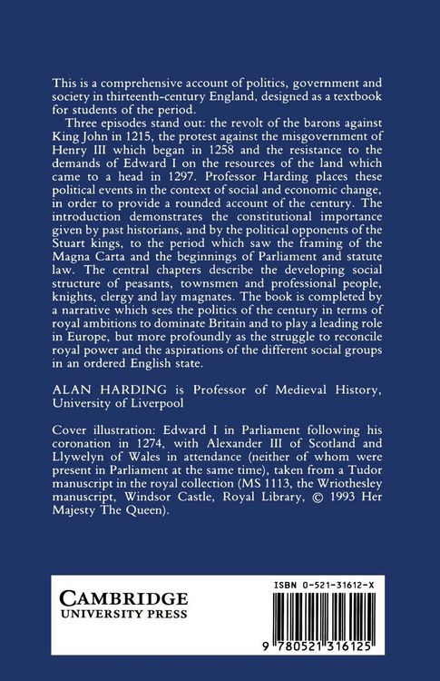 Produktbild: England in the Thirteenth Century