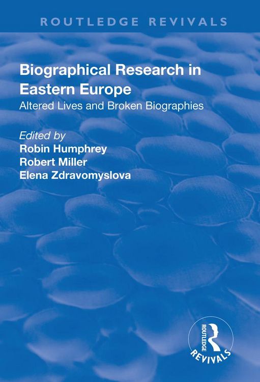 Produktbild: Biographical Research in Eastern Europe