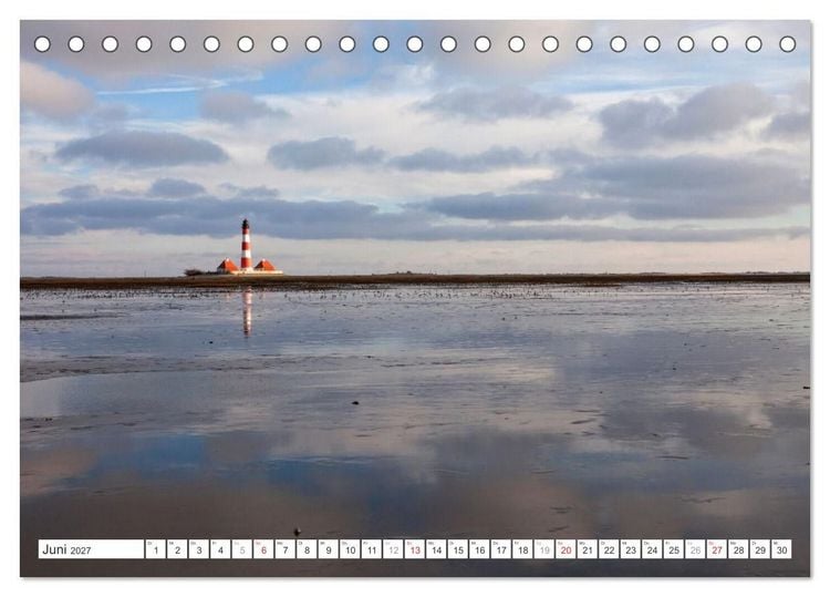 Produktbild: Meerblick - die Nordsee (Tischkalender 2027 DIN A5 quer), CALVENDO Monatskalender