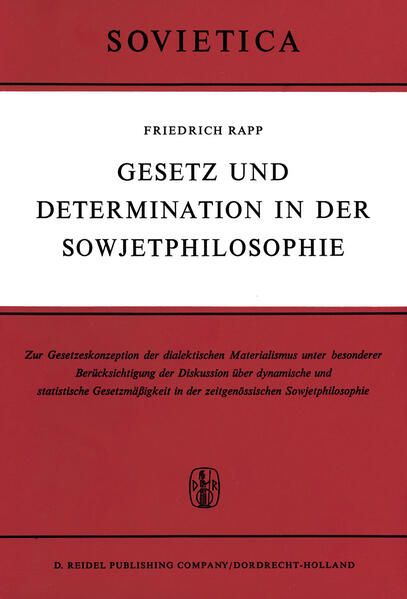 Produktbild: Gesetz und Determination in der Sowjetphilosophie