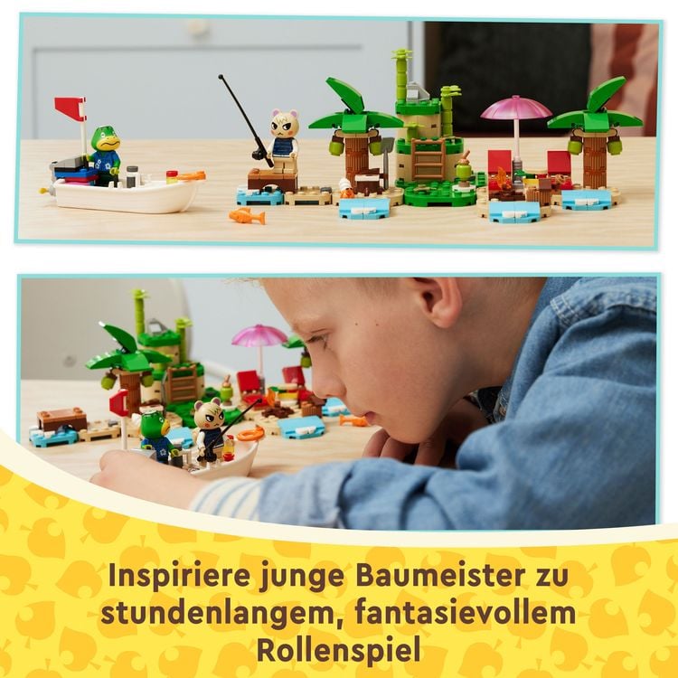 Produktbild: LEGO Animal Crossing 77048 Käptens Insel-Bootstour Spielzeug mit Huschke