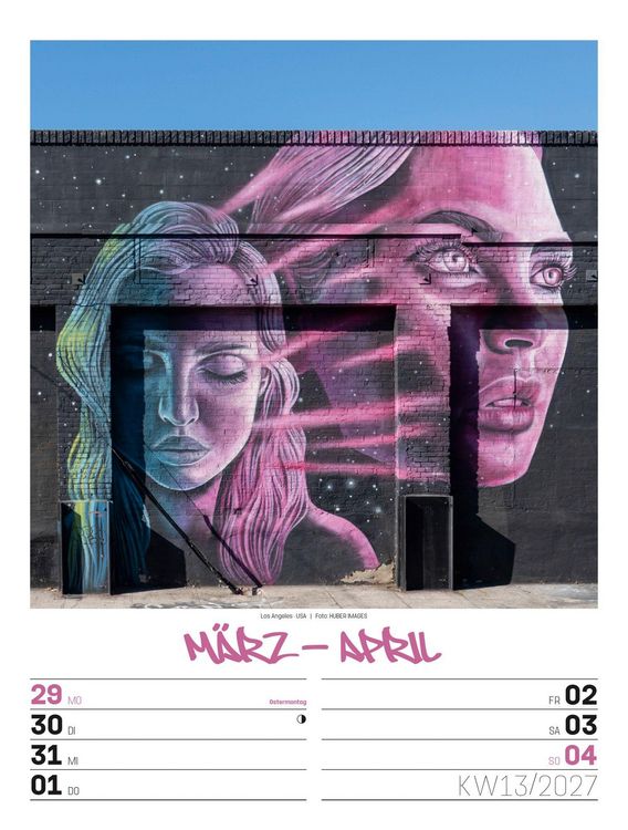 Produktbild: Street Art Wochenplaner Kalender 2027