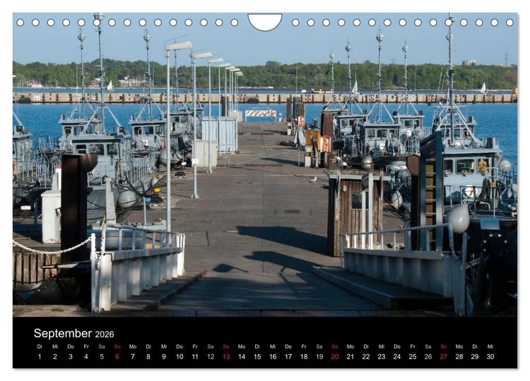 Produktbild: Marinest&uuml;tzpunkt Kiel (Wandkalender 2026 DIN A4 quer), CALVENDO Monatskalender