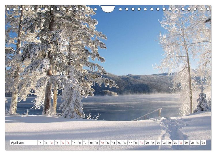 Produktbild: Winterm&auml;rchen Landschaften im Schnee (Wandkalender 2026 DIN A4 quer), CALVENDO Monatskalender