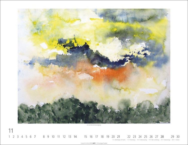 Produktbild: Zwischen Himmel und Erde Kalender 2027 - Aquarelle von Hans-J&uuml;rgen Gaudeck