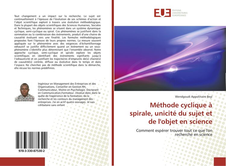 Produktbild: M&eacute;thode cyclique &agrave; spirale, unicit&eacute; du sujet et de l'objet en science