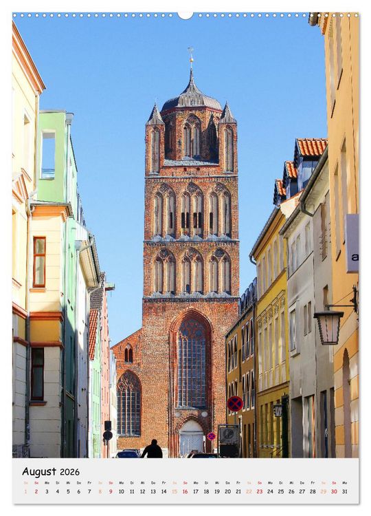 Produktbild: Stralsund - Altstadt und Hafen (Wandkalender 2026 DIN A2 hoch), CALVENDO Monatskalender