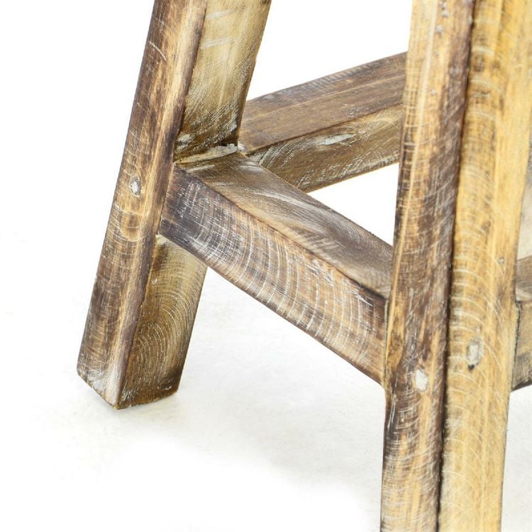Produktbild: Vintage Hocker geflammt 40cm