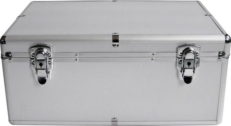Produktbild: MediaRange CD Koffer 500 CDs/DVDs/Blu-rays Aluminium Silber 1 St. (B x H x T) 447 x 180 x 300 mm BOX77