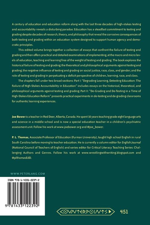 Produktbild: De-Testing and De-Grading Schools