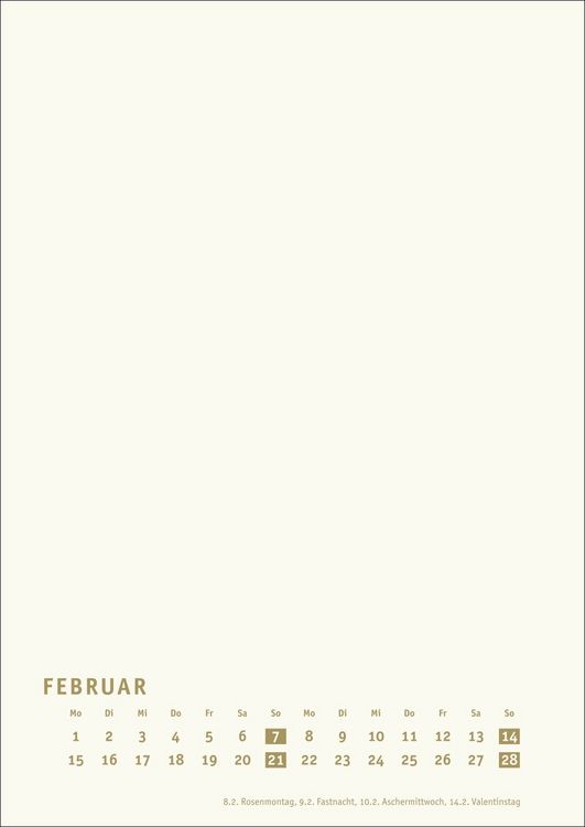 Produktbild: Premium-Bastelkalender gold A4 2027