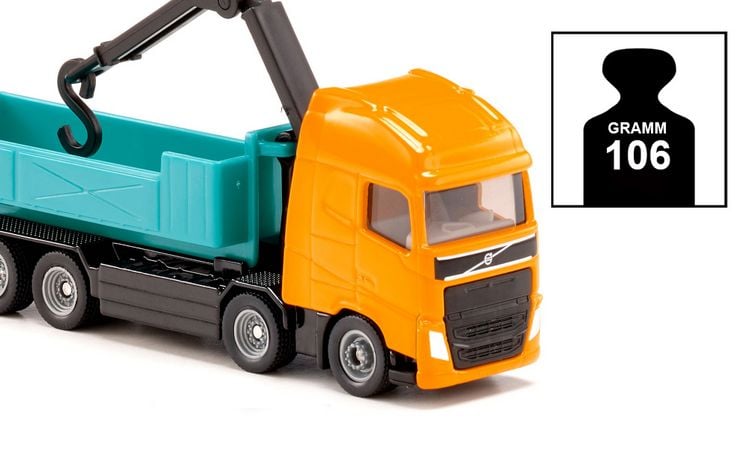 Produktbild: Siku 1683 Volvo Abrollkipper mit Kran
