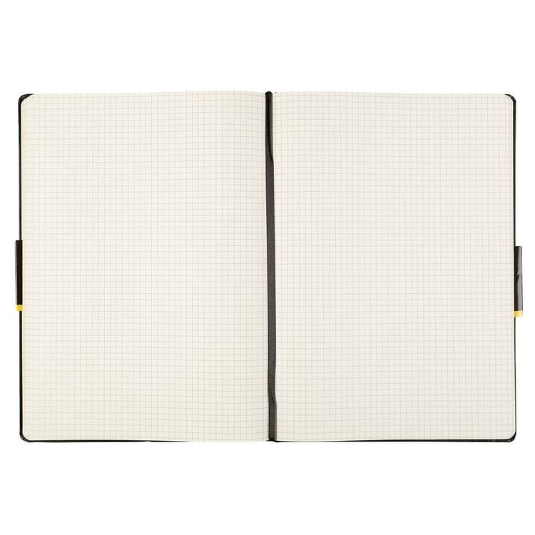 Produktbild: Idena Notizbuch 80g/m&sup2; kariert schwarz DIN A4 192 Seiten