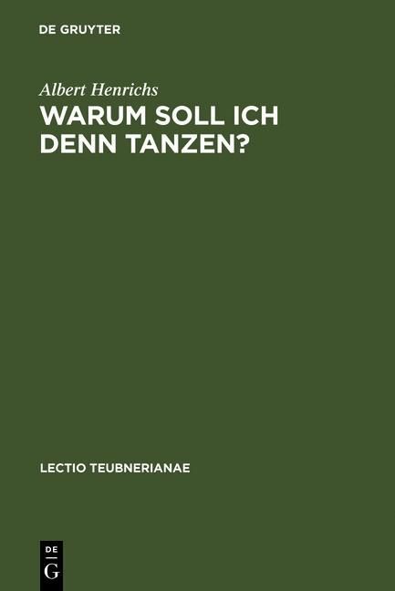 Produktbild: Warum soll ich denn tanzen?