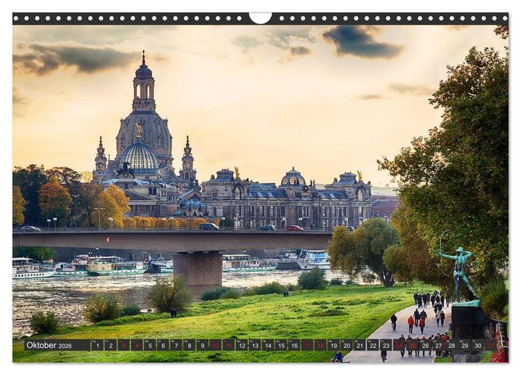 Produktbild: Dresden - Die Frauenkirche (Wandkalender 2026 DIN A3 quer), CALVENDO Monatskalender