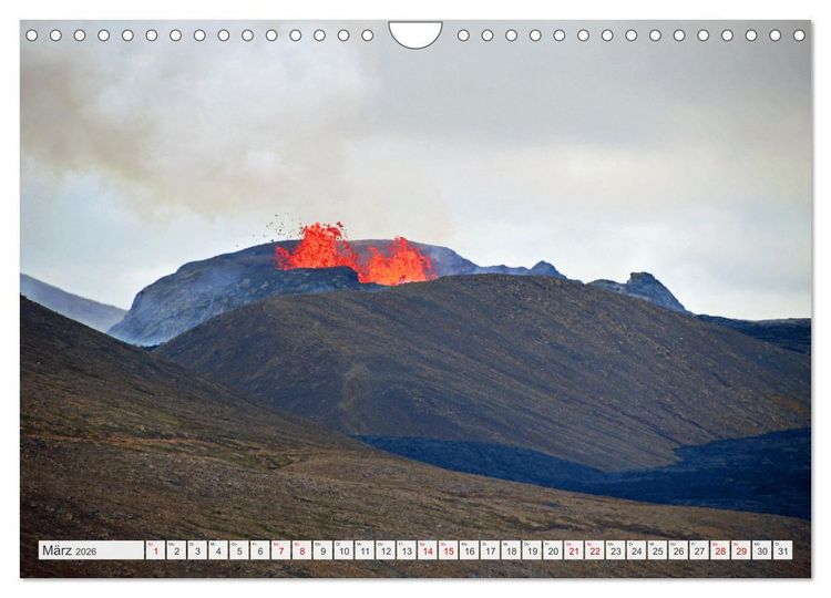 Produktbild: ISLAND, Insel aus Feuer und Eis (Wandkalender 2026 DIN A4 quer), CALVENDO Monatskalender