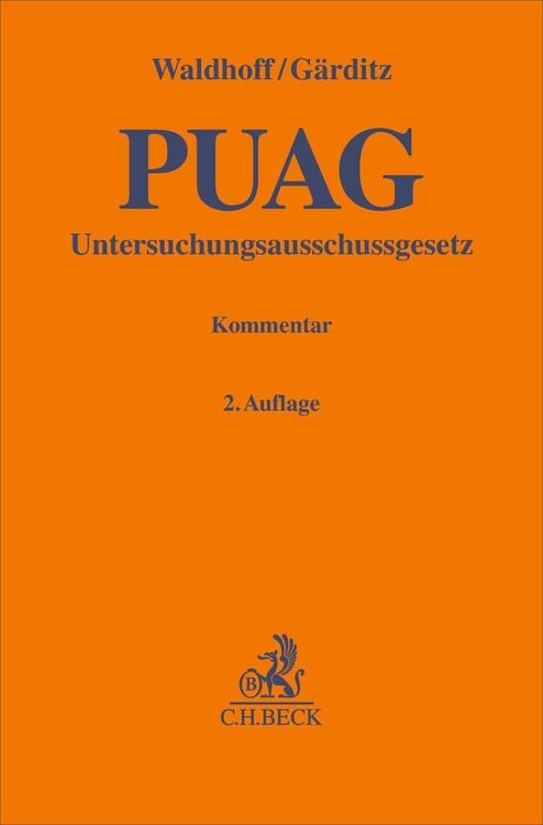 Produktbild: Gesetz zur Regelung des Rechts der Untersuchungsaussch&uuml;sse des Deutschen Bundestages. PUAG
