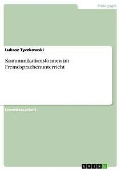 Produktbild: Kommunikationsformen im Fremdsprachenunterricht