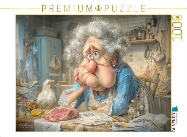 Produktbild: CALVENDO Puzzle Fleischverk&auml;uferin | 1000 Teile Lege-Gr&ouml;&szlig;e 64x48cm Foto-Puzzle f&uuml;r gl&uuml;ckliche Stunden