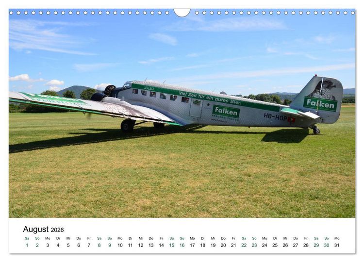 Produktbild: Junkers Ju 52 Die Legende (Wandkalender 2026 DIN A3 quer), CALVENDO Monatskalender
