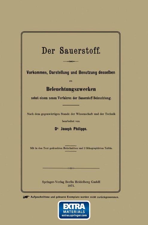 Produktbild: Der Sauerstoff