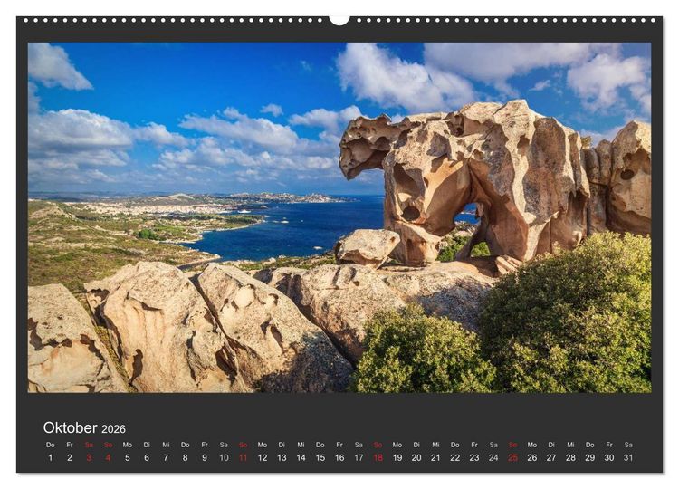 Produktbild: Sardinien - Traumstr&auml;nde am Mittelmeer (hochwertiger Premium Wandkalender 2026 DIN A2 quer), Kunstdruck in Hochglanz