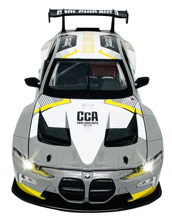 Produktbild: BMW M4 GT3 Diecast 1:24 grau inkl. Knopfzellen