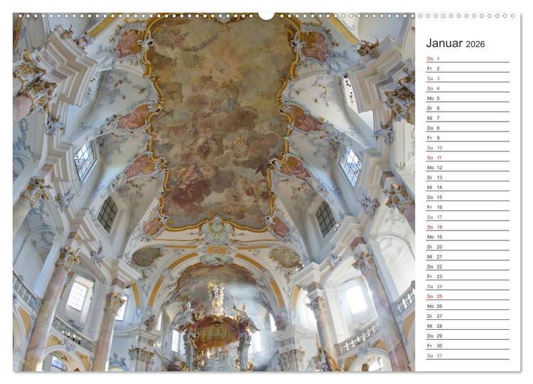 Produktbild: Vierzehnheiligen (hochwertiger Premium Wandkalender 2026 DIN A2 quer), Kunstdruck in Hochglanz
