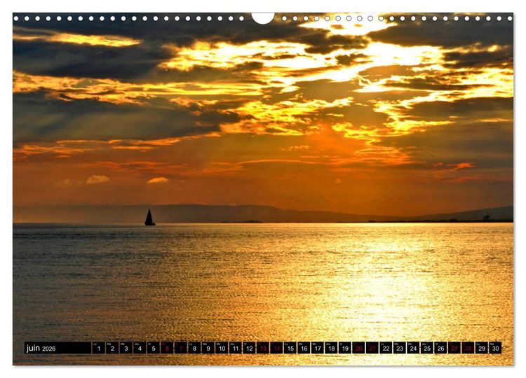 Produktbild: Un oc&eacute;an de lumi&egrave;re (Calendrier mural 2026 DIN A3 vertical), CALVENDO calendrier mensuel