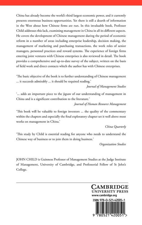 Produktbild: Management in China During the Age of Reform
