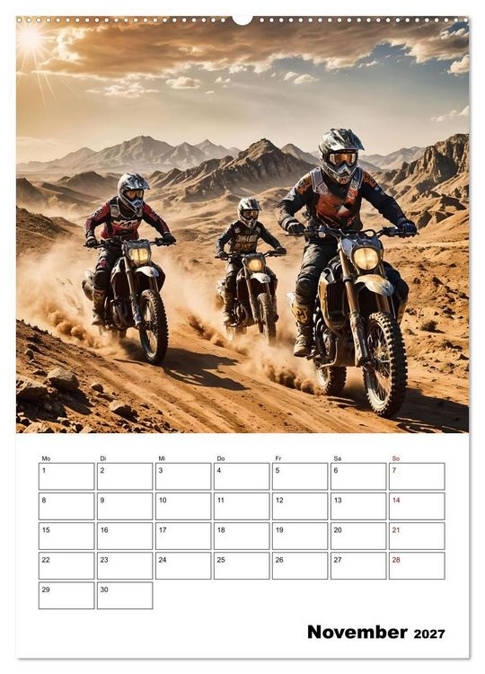 Produktbild: Vollgas und Adrenalin - Motocross-Action pur! (Wandkalender 2027 DIN A2 hoch), CALVENDO Monatskalender