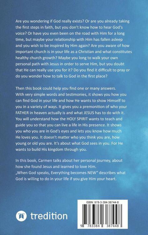 Produktbild: When God speaks, Everything becomes NEW