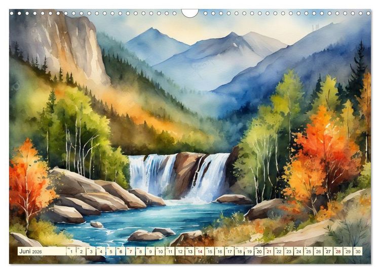 Produktbild: Sehnsucht Berge (Wandkalender 2026 DIN A3 quer), CALVENDO Monatskalender