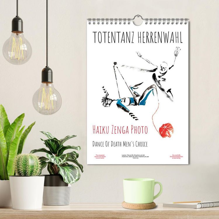 Produktbild: TOTENTANZ HERRENWAHL Haiku Zenga Photo DANCE OF DEATH MEN'S CHOICE (Wandkalender 2026 DIN A4 hoch), CALVENDO Monatskalender