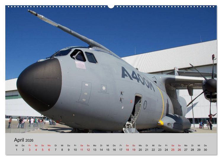 Produktbild: Transportflugzeug Airbus A400M Atlas (Wandkalender 2026 DIN A2 quer), CALVENDO Monatskalender
