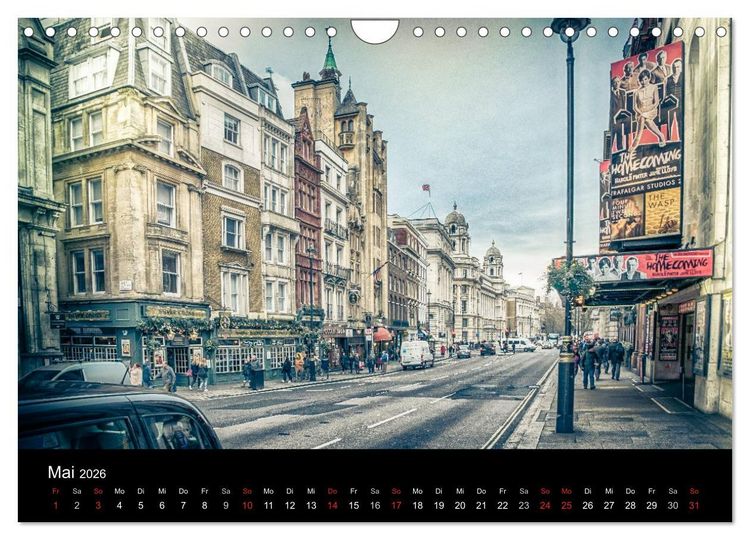 Produktbild: London an der Themse (Wandkalender 2026 DIN A4 quer), CALVENDO Monatskalender