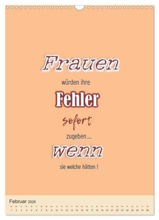 Produktbild: Was Mann &uuml;ber Frau wissen sollte und umgekehrt ... (Wandkalender 2026 DIN A3 hoch), CALVENDO Monatskalender