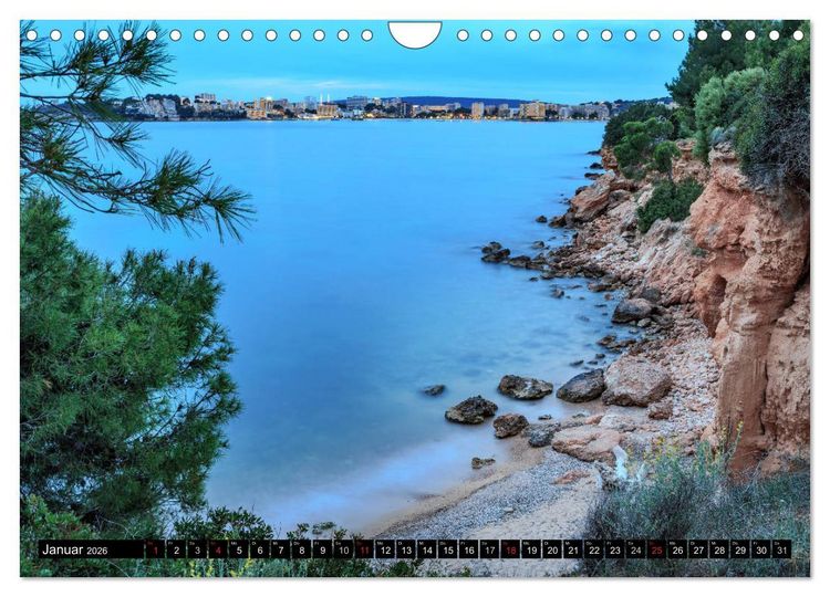 Produktbild: MALLORCA BEI NACHT (Wandkalender 2026 DIN A4 quer), CALVENDO Monatskalender